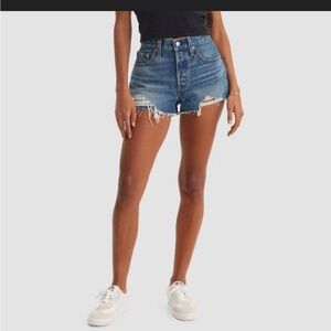 NWT 💕Levi's 501 Jean Shorts High-Rise Distressed size 30